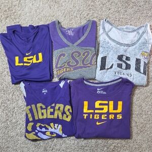 (5) Women's Nike & Blue 84 LSU Tigers Purple and Gray Shirts